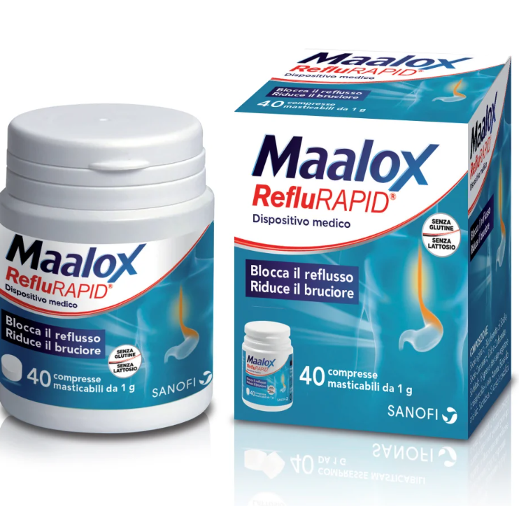 MAALOX REFLURAPID 40CPR MAST